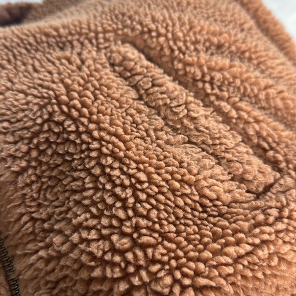 GAP Kids Large Camel Color Sherpa Style Zip Up Jacket - Picture 11 of 12